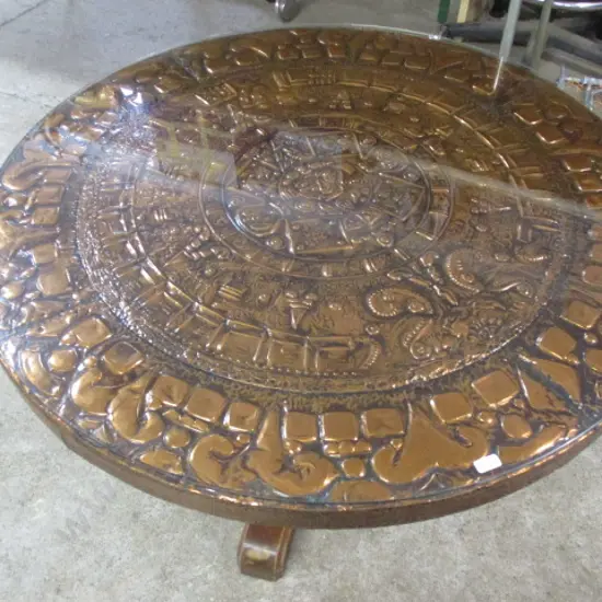 Retro Copper Top Coffee Table